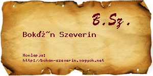 Bokán Szeverin névjegykártya